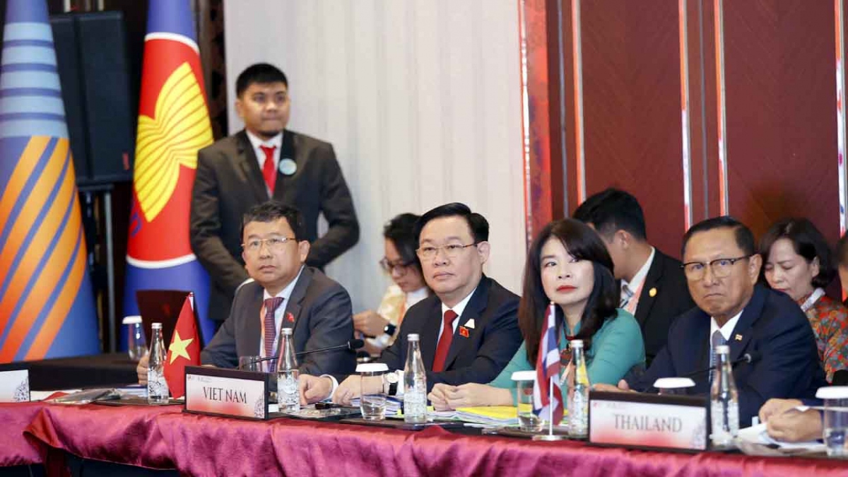 Chủ tịch Quốc hội Vương Đình Huệ và lãnh đạo Quốc hội, Nghị viện các nước đều đánh giá cao việc lựa chọn chủ đề của Đại hội đồng AIPA-44
