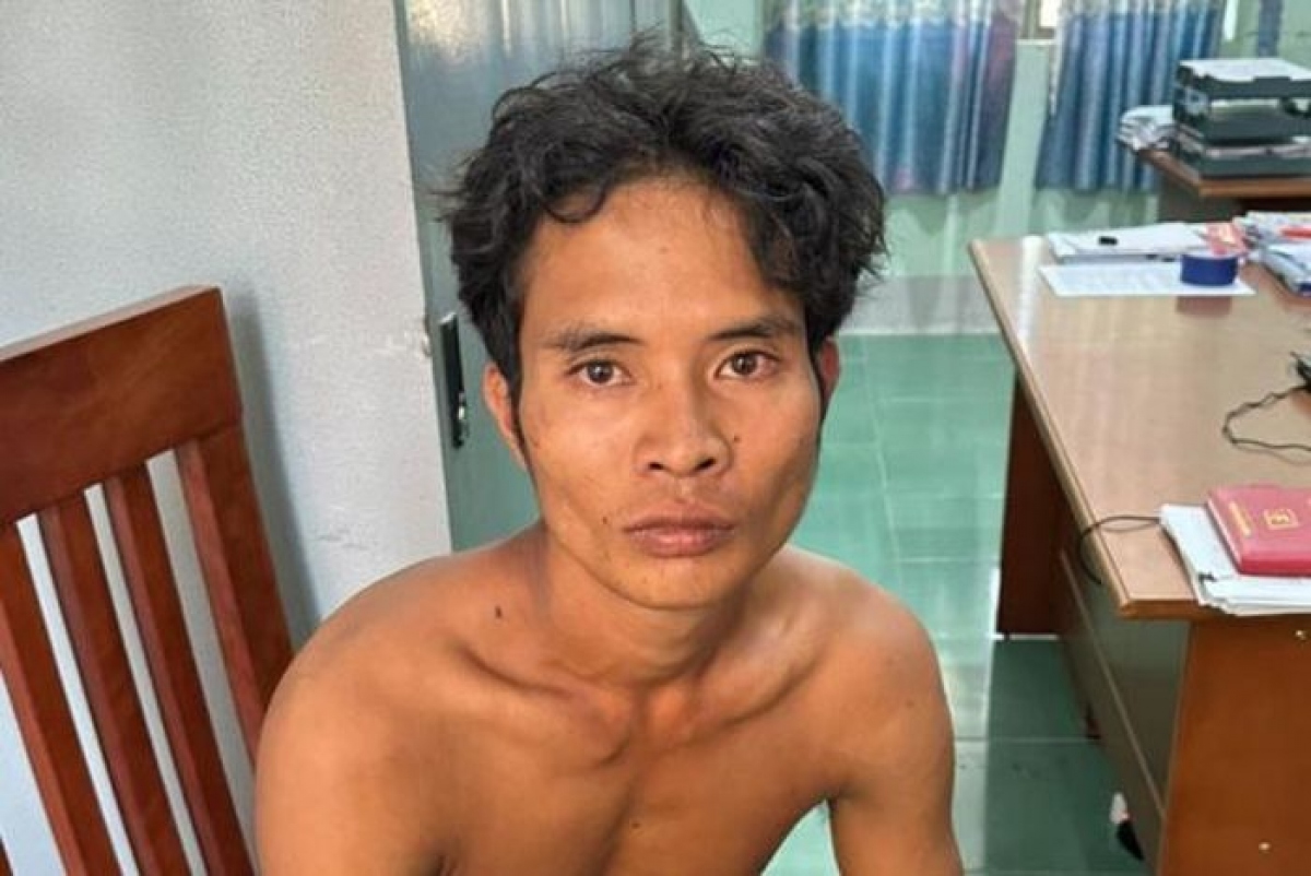 Đối tượng Nay Long bị bắt giữ.