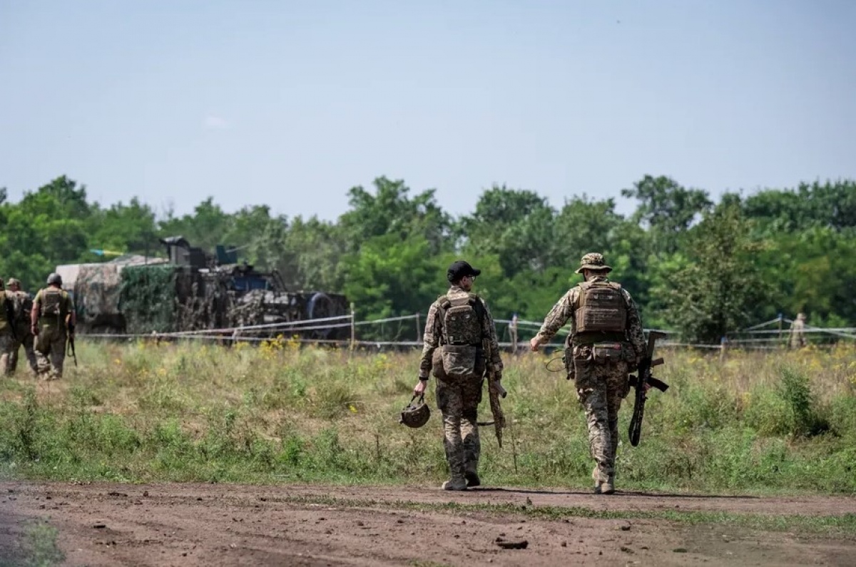 Binh lính Ukraine ở Zaporizhzhia. Ảnh: Getty