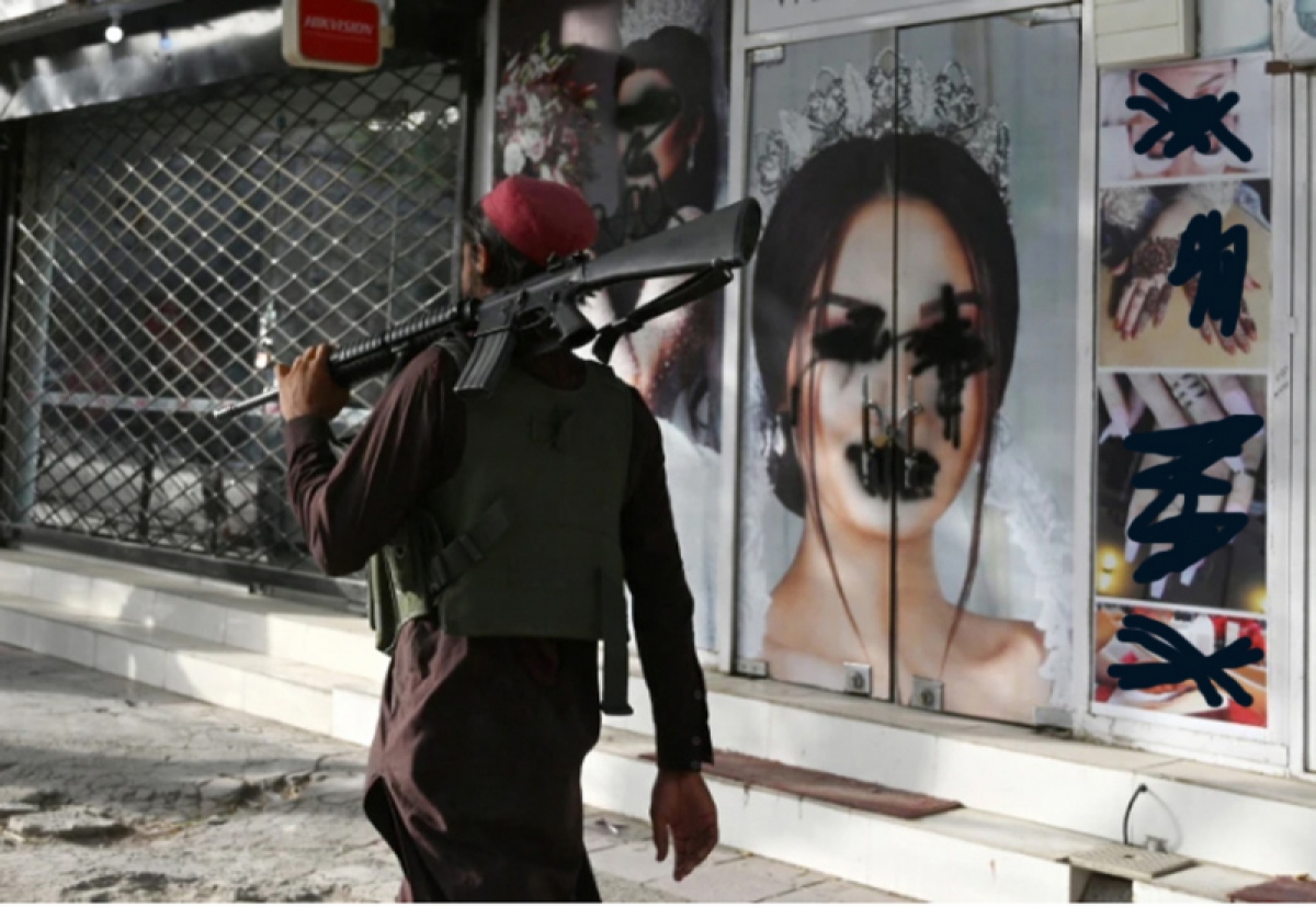 Một thẩm mỹ viện tại thủ đô Kabul. Ảnh: Reuters
