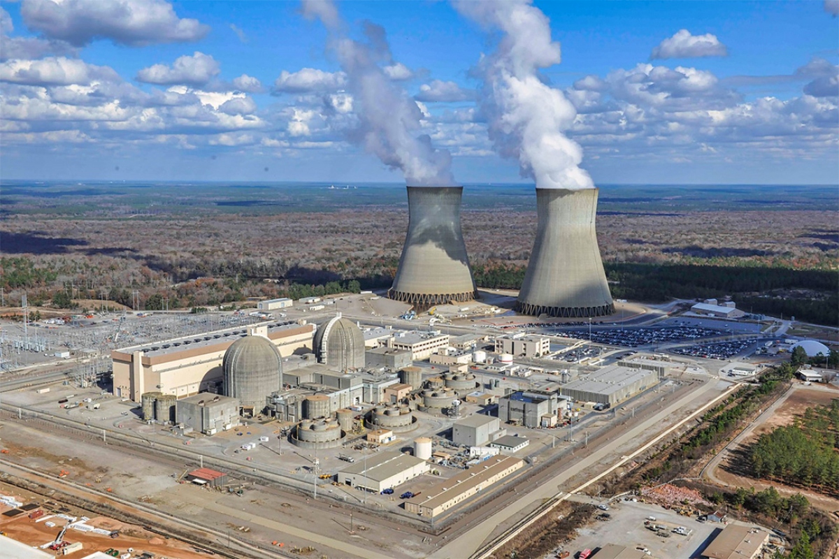 Nhà máy điện hạt nhân Vogtle ở Gruzia. Ảnh: Southern Co.