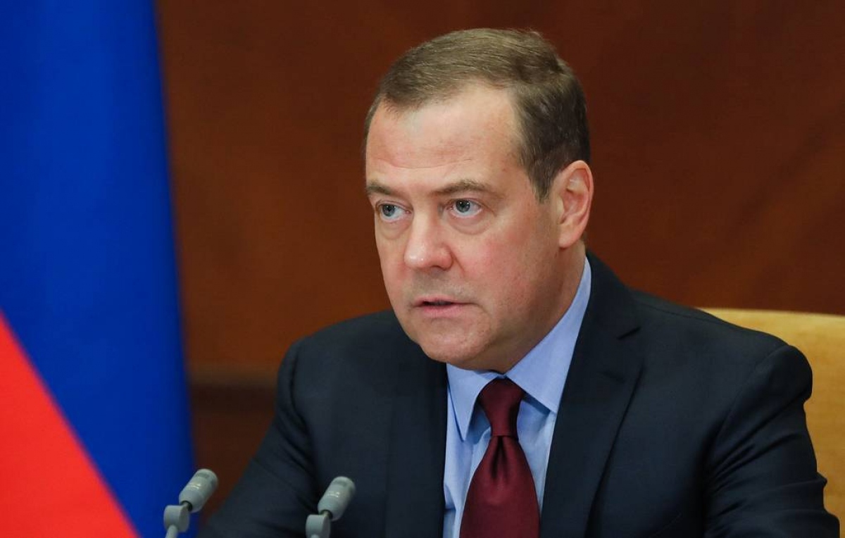 Phó Chủ tịch Hội đồng An ninh Nga Dmitry Medvedev. Ảnh: Tass