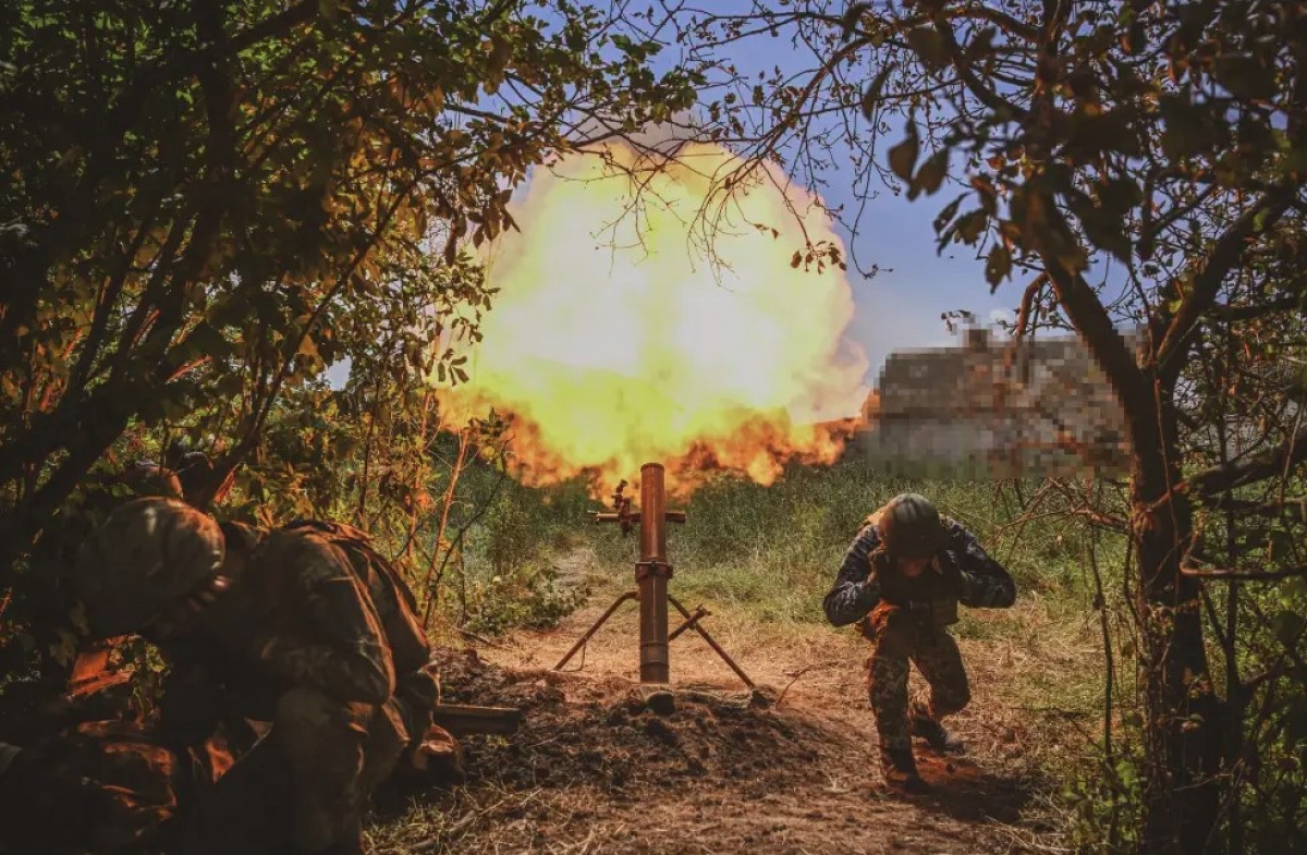 Quân đội Ukraine ở Donetsk. Ảnh: Getty