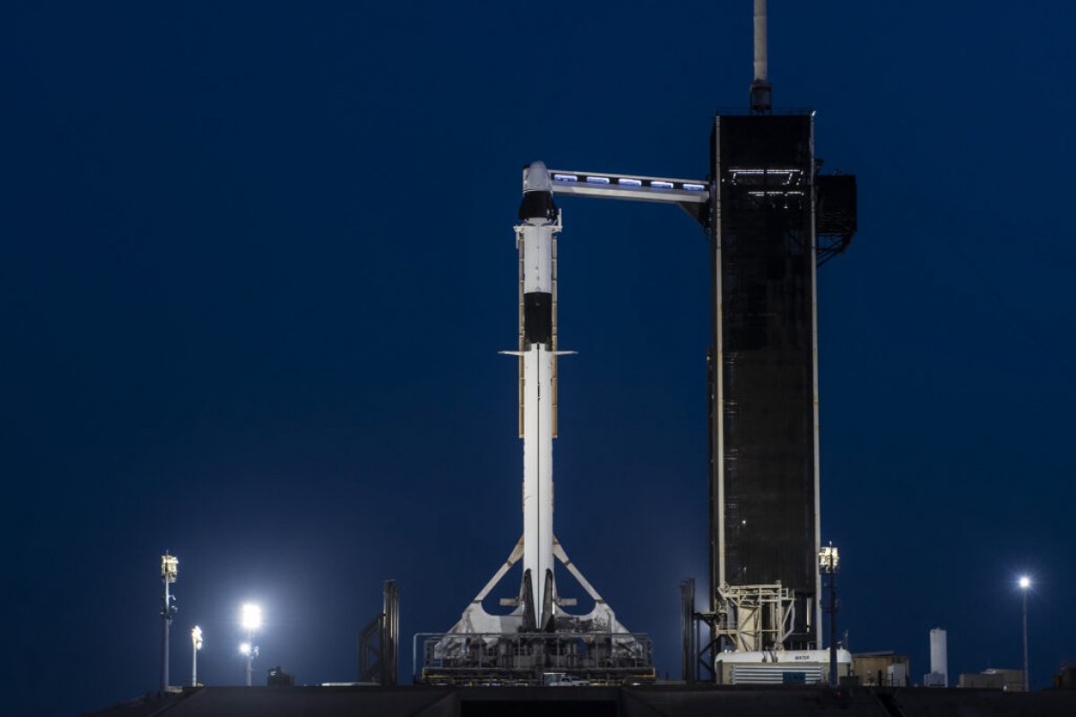 Tàu vũ trụ SpaceX Dragon được phóng từ Trung tâm vũ trụ Kennedy. Ảnh: SpaceX