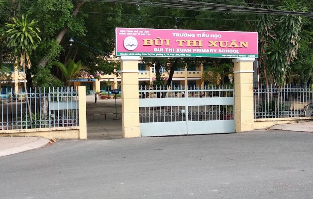 Trường Tiểu học Bùi Thị Xuân thành phố Cao Lãnh. Ảnh: Internet
