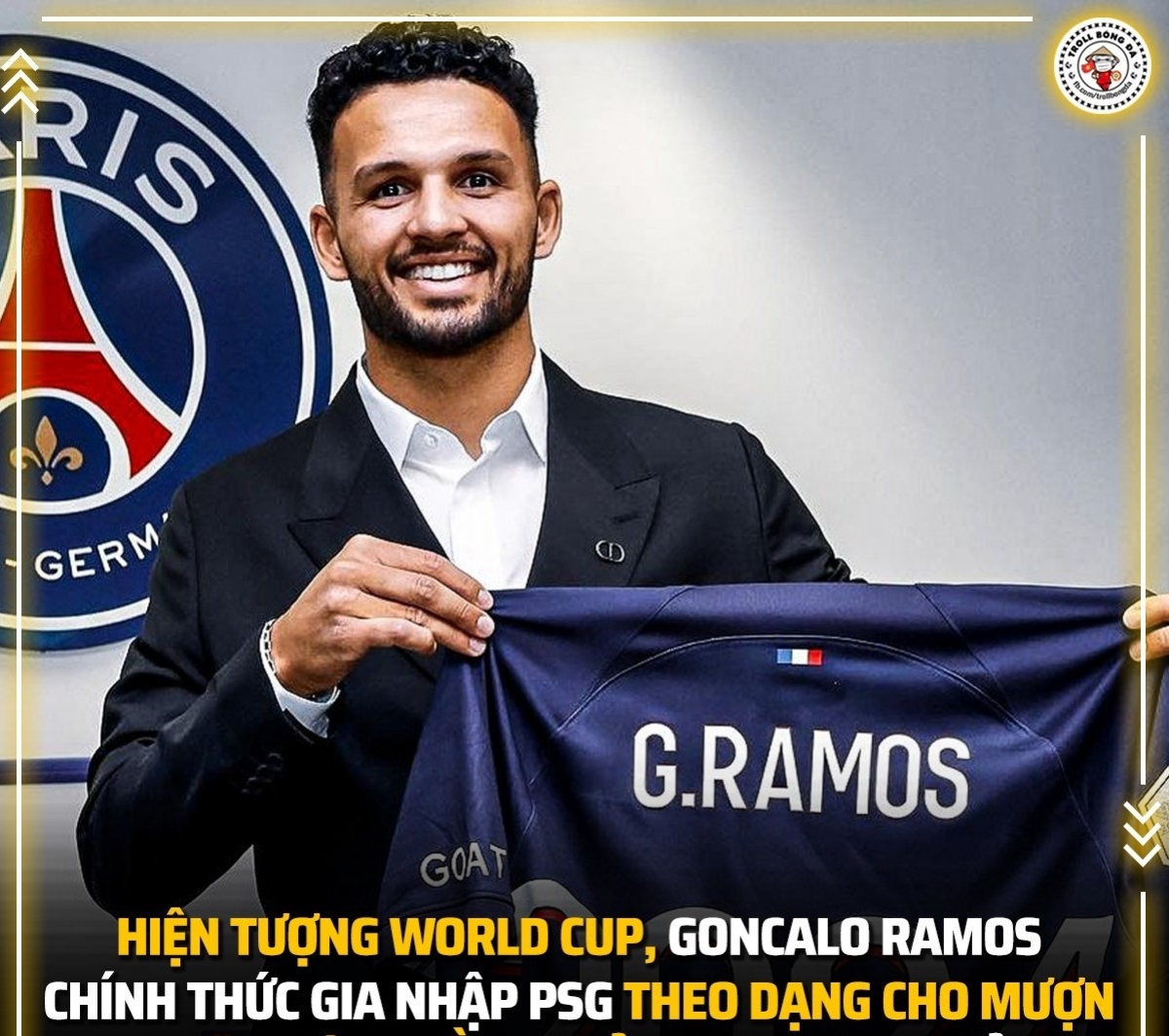 Hiện tượng World Cup gia nhập PSG. (Ảnh: Troll Bóng đá). 