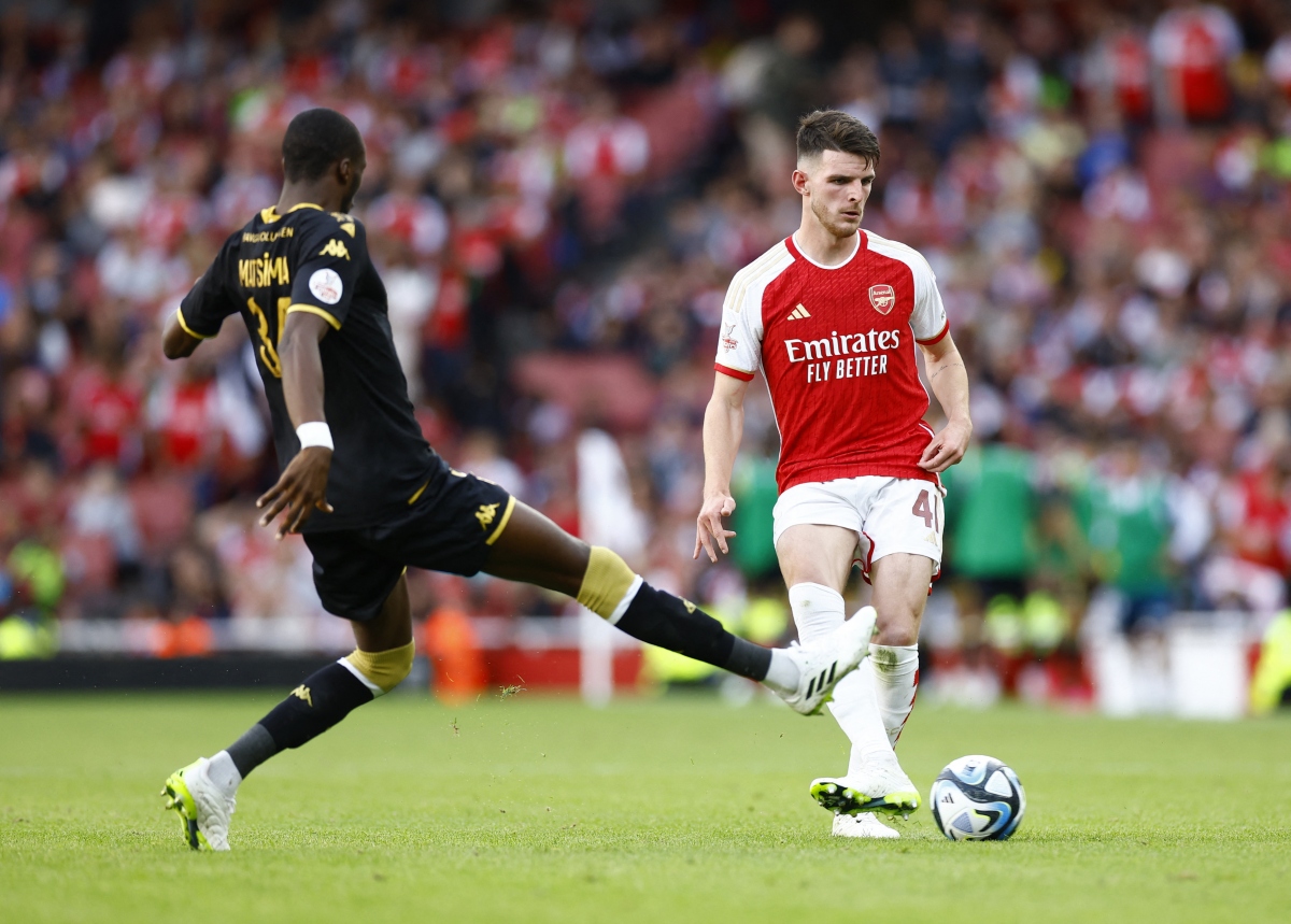 Arsenal đã gặp khá nhiều khó khăn trước Monaco. (Ảnh: Reuters)