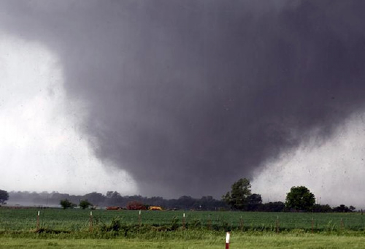Một trận lốc xoáy tại Mỹ. Ảnh: The Oklahoman