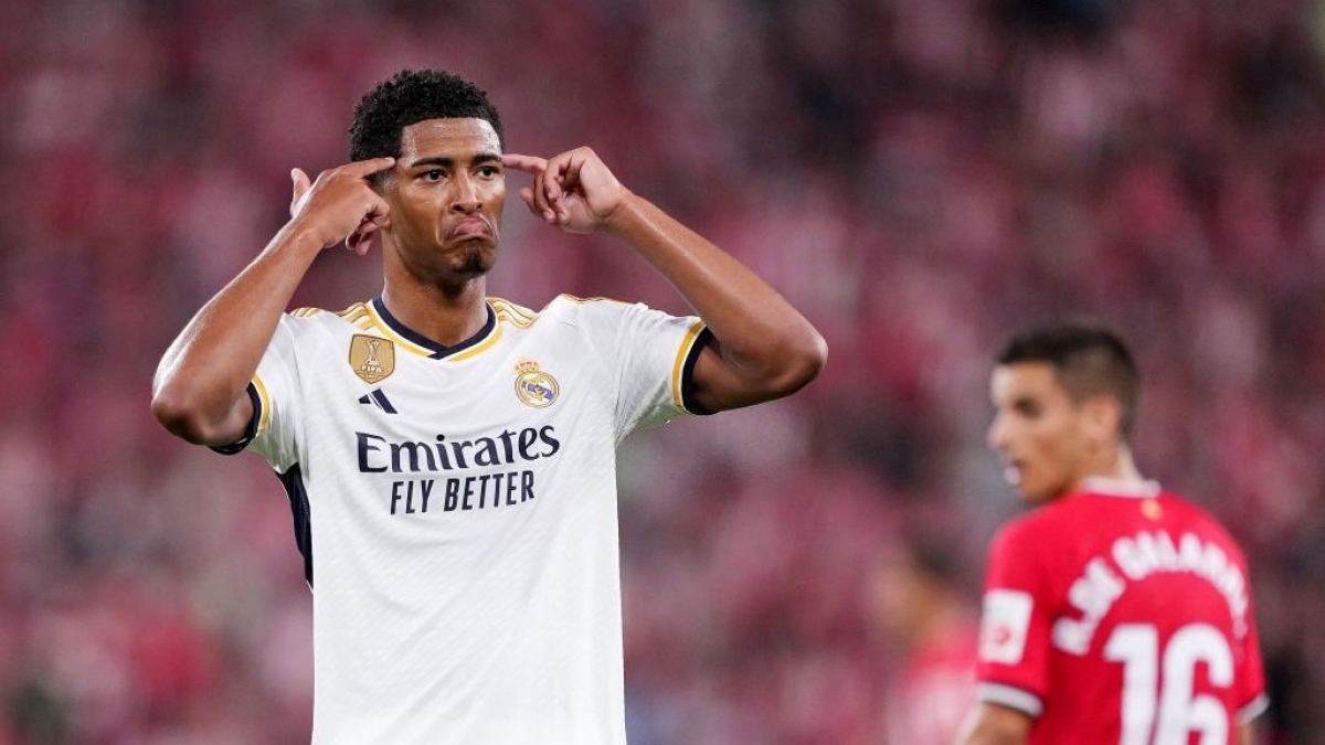 Bellingham ghi bàn ngay ở trận đầu tiên chơi tại La Liga (Ảnh: Getty)