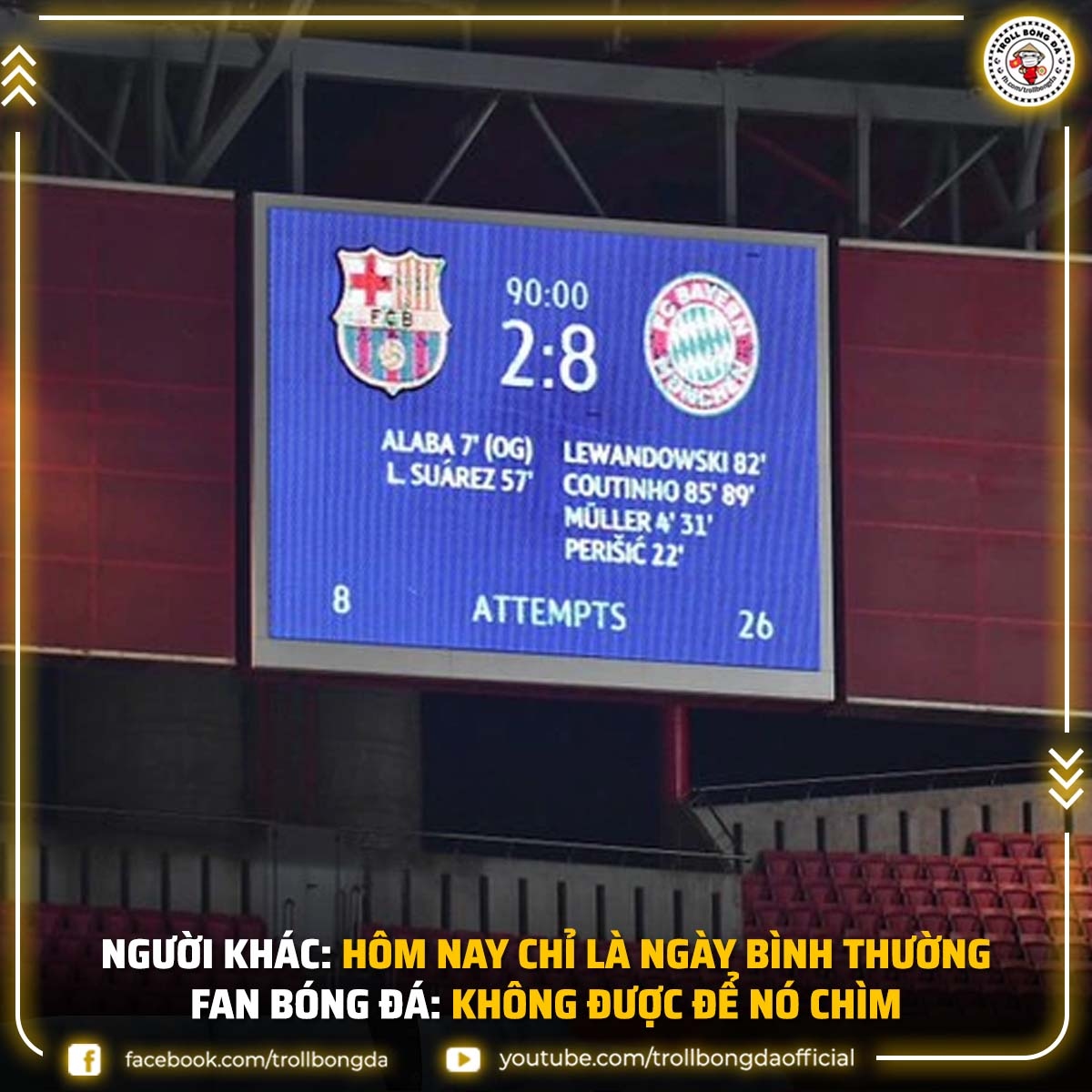 Ngày 2/8 gợi nhớ ký ức buồn của Barca. (Ảnh: Troll Bóng Đá)