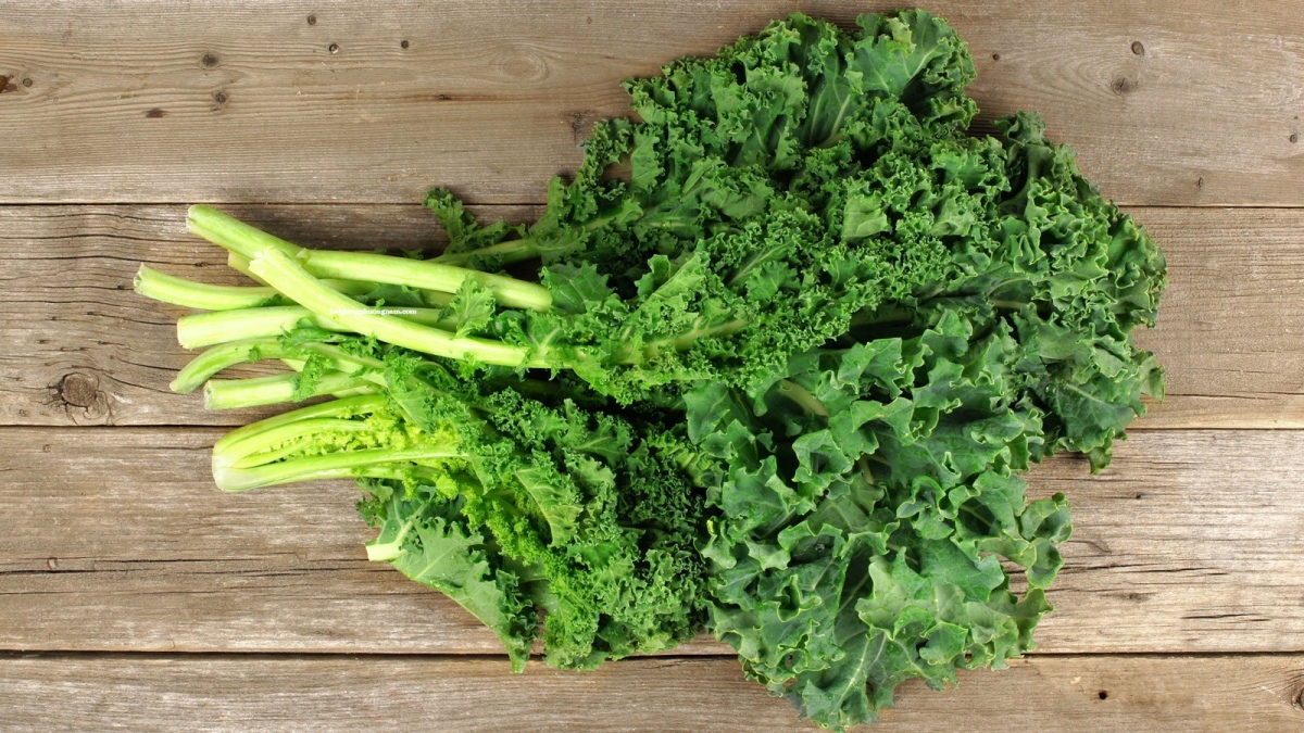 Cải xoăn: Cải xoăn  rất giàu vitamin A, K và C, cũng như các hợp chất có tác dụng chống viêm tiềm ẩn, giúp hỗ trợ thị lực, tăng cường sức khỏe của xương và chống oxy hóa hiệu quả.