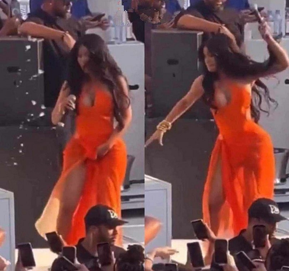 Chiếc micro bị Cardi B ném vào đầu khán giả khi đang biểu diễn ở Las Vegas cuối tuần qua được đấu giá cho mục đích từ thiện trên eBay và đã được trả 720 triệu đồng.