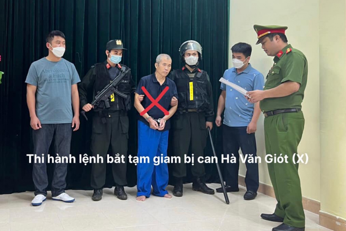 Cơ quan CSĐT, Công an tỉnh Lai Châu thi hành lệnh bắt giam đối tượng Hà Văn Giót
