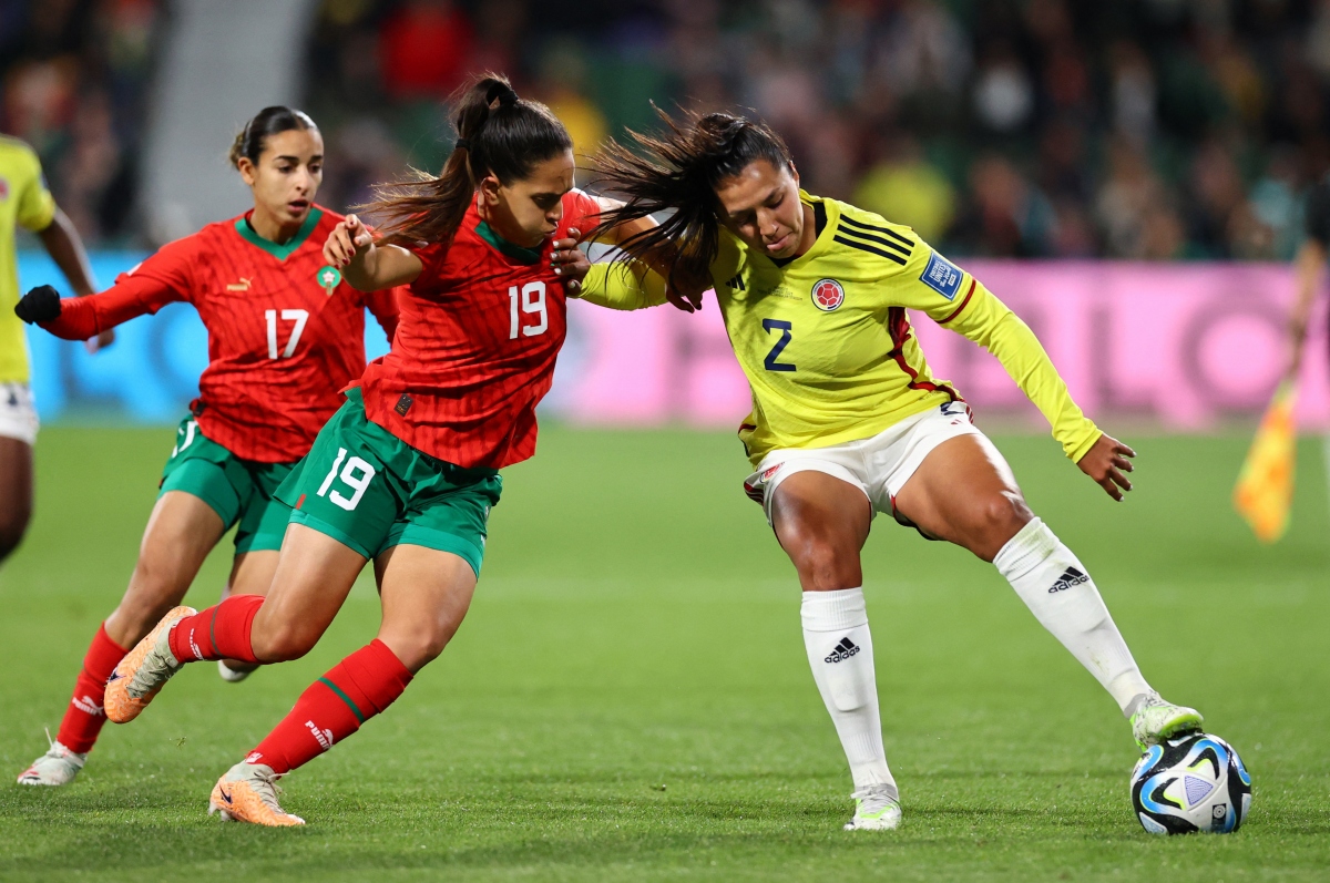 Colombia giành quyền vào vòng 1/8 World Cup 2023 với ngôi nhất bảng H. (Ảnh: Reuters). 