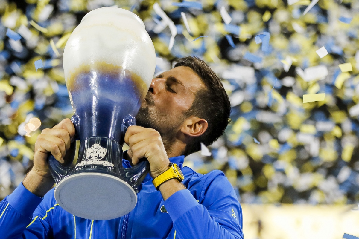 Chức vô địch Cincinnati Masters 2023 là bước ''chạy đà'' hoàn hảo cho Djokovic trước US Open. (Ảnh: Reuters). 