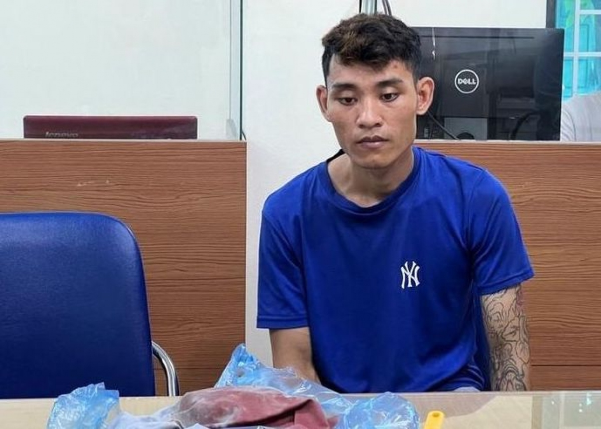 Đối tượng Phạm Văn Mạnh bị bắt giữ