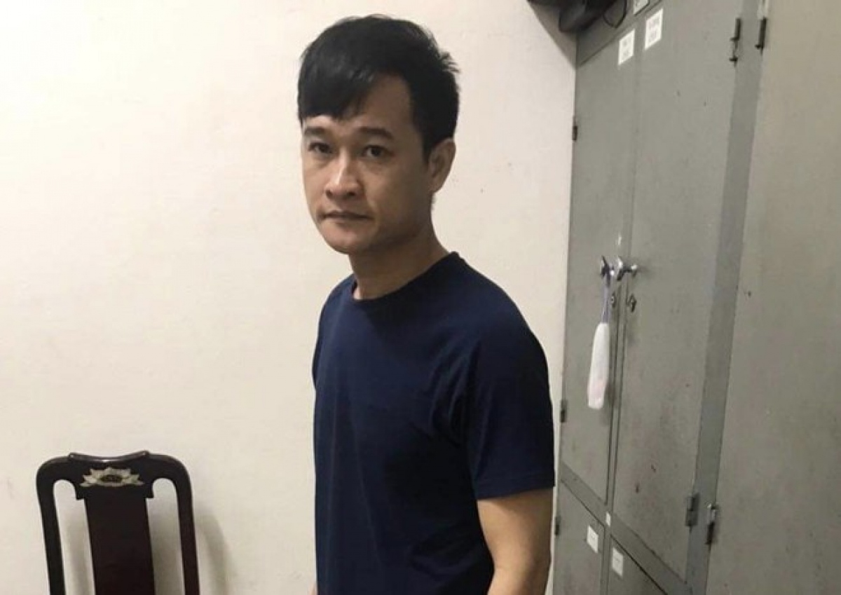 Đặng Quốc Ánh tại cơ quan công an