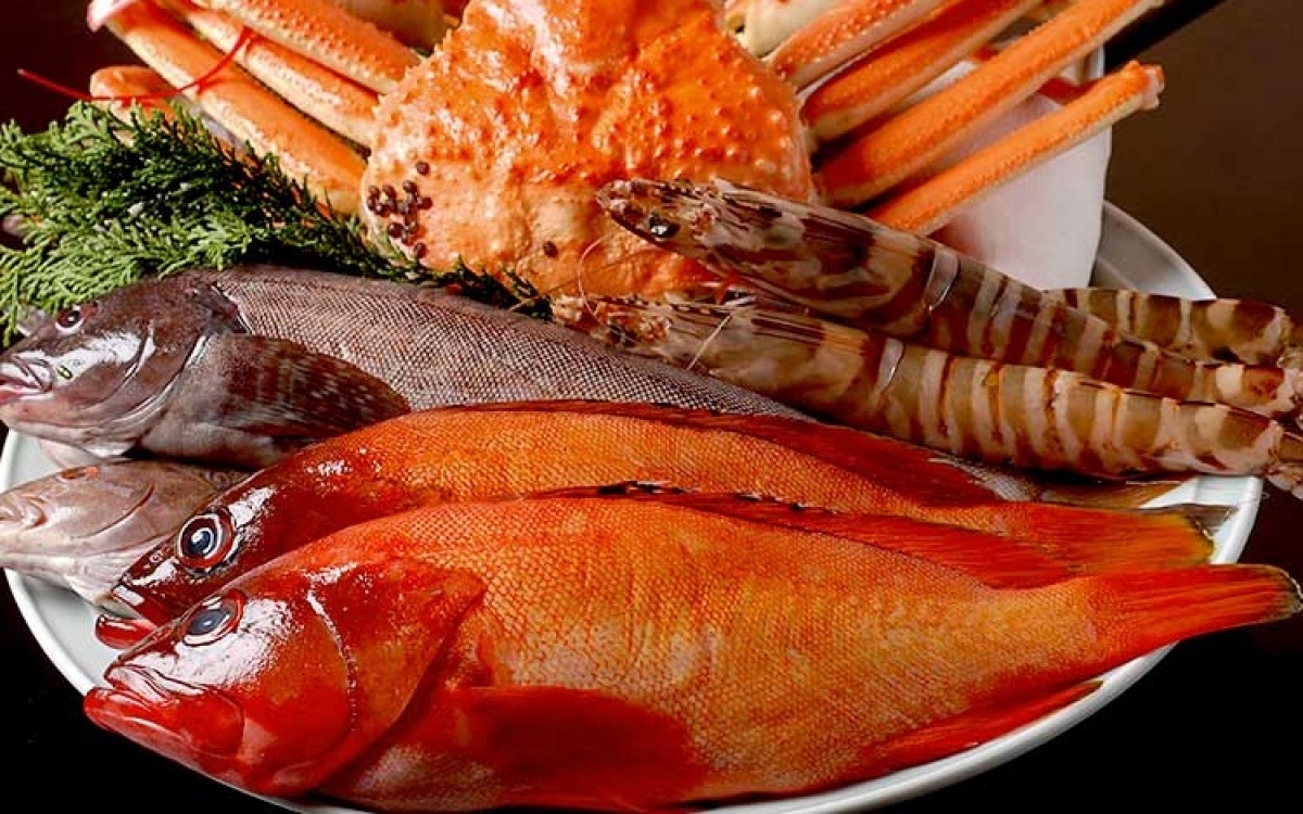 Hải sản Nhật Bản - một mặt hàng xuất khẩu chủ lực của nước này. Ảnh: Japan food.