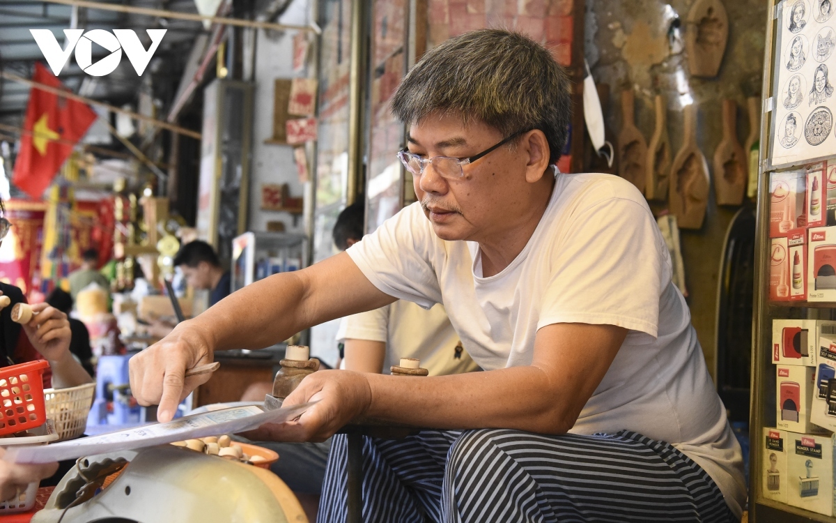 Toan has spent almost his entire life making wood stamps in Hanoi's Old Quarter.