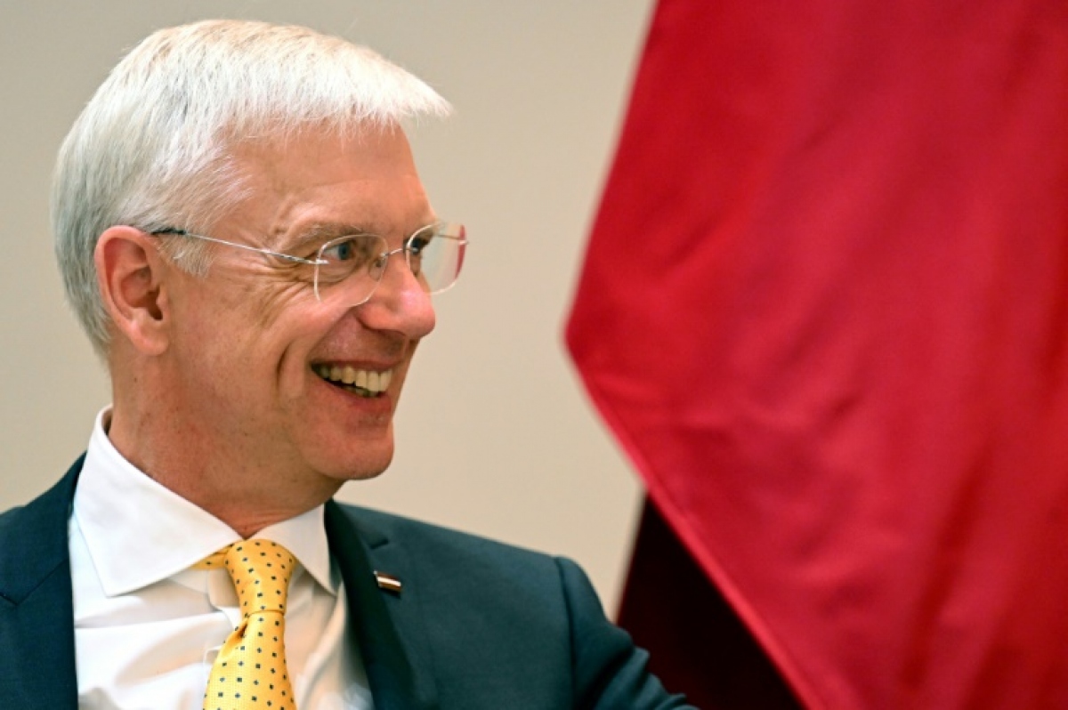 Thủ tướng Latvia Krisjanis Karins (Ảnh: AFP)