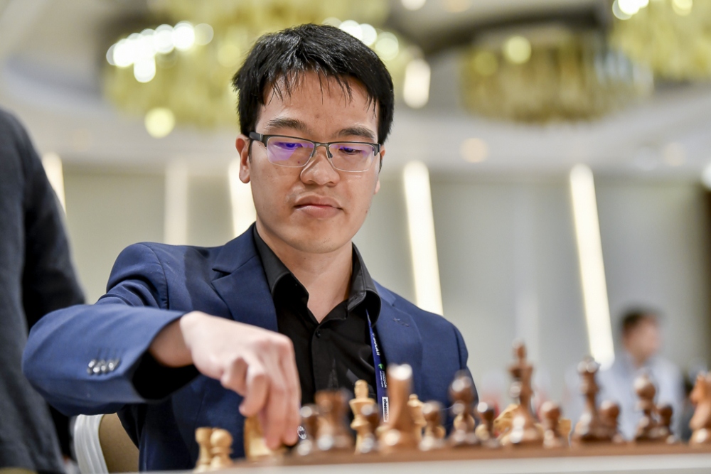 Vietnamese chess grandmaster Le Quang Liem at FIDE World Cup 2023 in Baku. (Photo: FIDE)