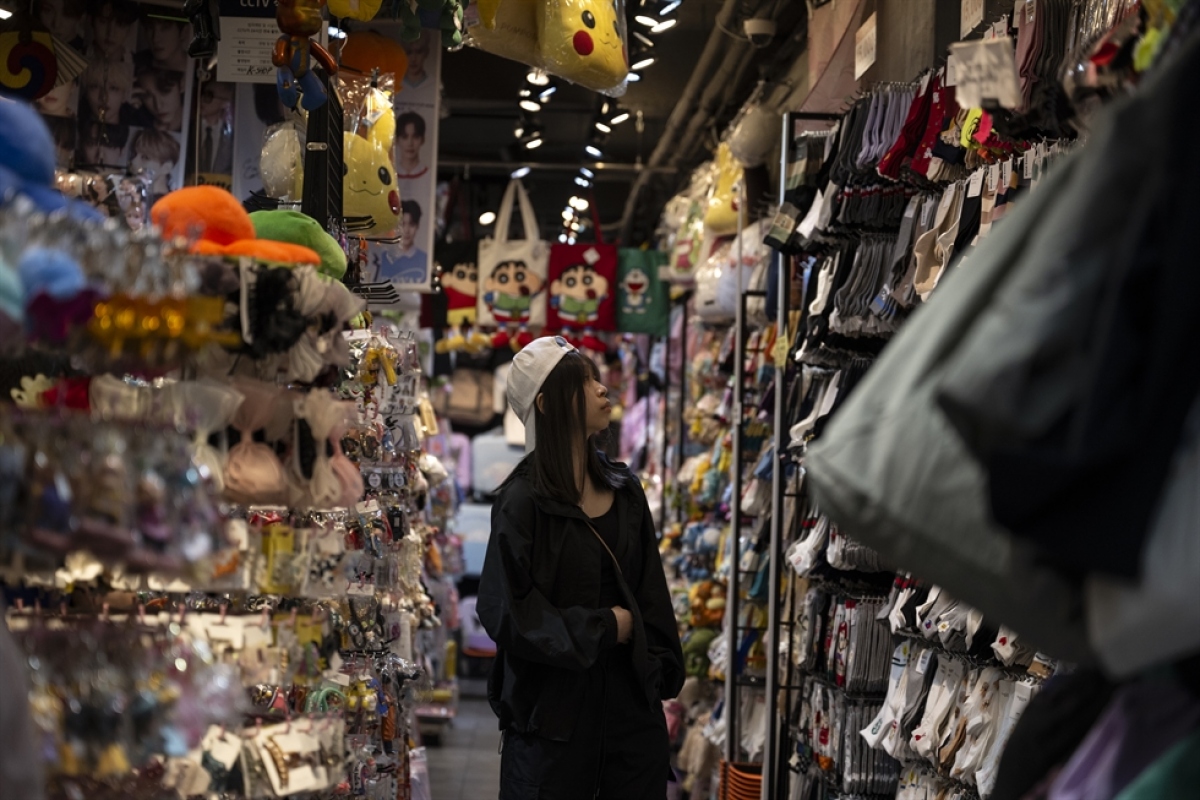 Một cửa hàng tại phố Myeong-dong, Seoul, Hàn Quốc. Nguồn: Choi Won-suk/Korea Times