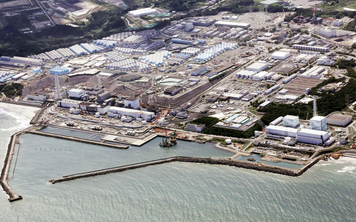 Nhà máy điện hạt nhân Fukushima. Ảnh: AP.