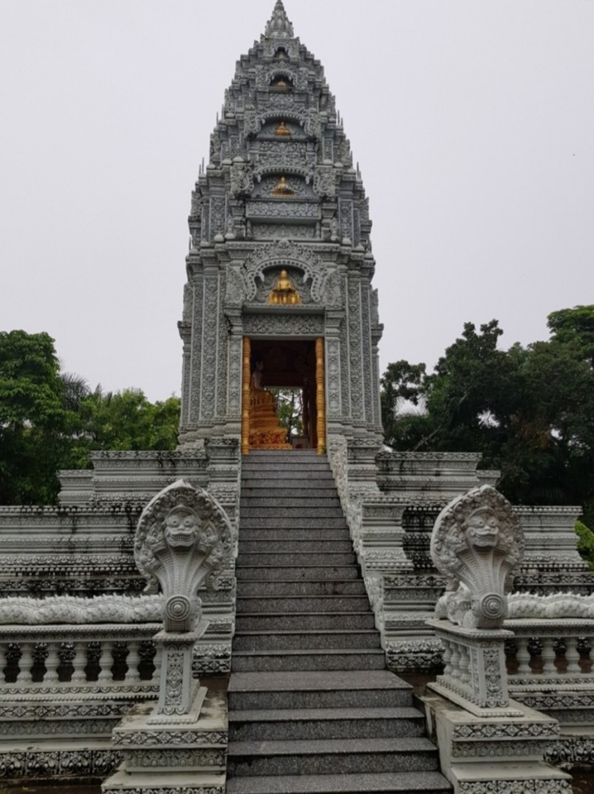 The stupa of Som Rong pagoda (Photo: Ngoc Anh)