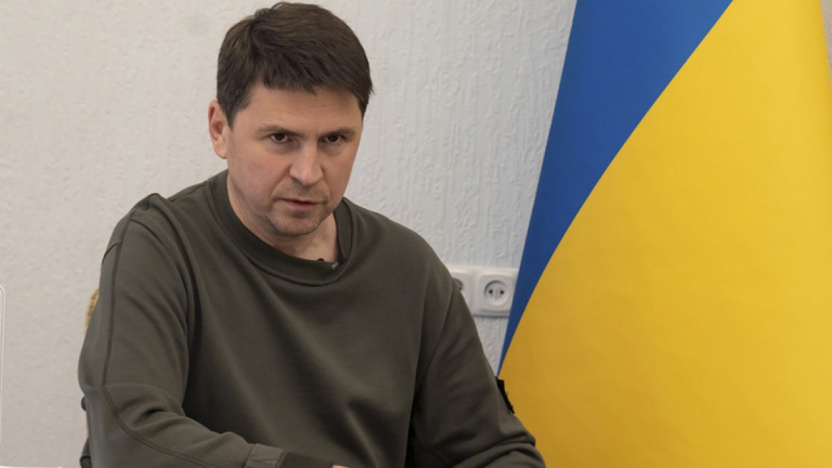 Cố vấn Tổng thống Ukraine, ông Mikhail Podoliak. Ảnh: AP