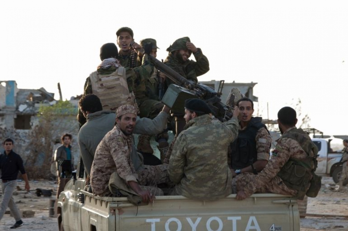 Lực lượng Quân đội Quốc gia Libya. Ảnh: Aljazeera