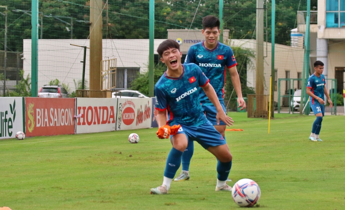 Tiền đạo tân binh Nguyễn Minh Quang của U23 Việt Nam (Ảnh: VFF).
