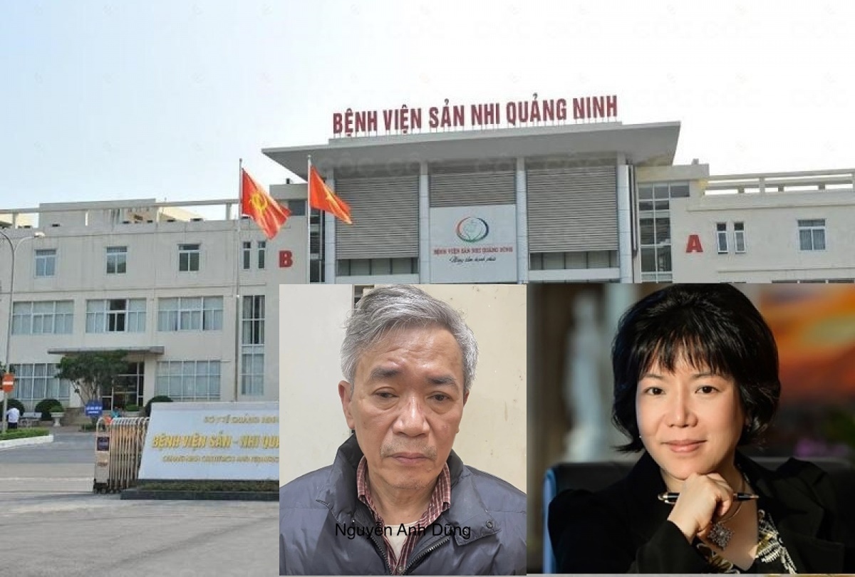 Bị can Nguyễn Thị Thanh Nhàn (đang bỏ trốn) và anh trai là Nguyễn Anh Dũng cùng bị truy tố trong vụ án xảy ra tại Bệnh viện Sản - Nhi Quảng Ninh.
