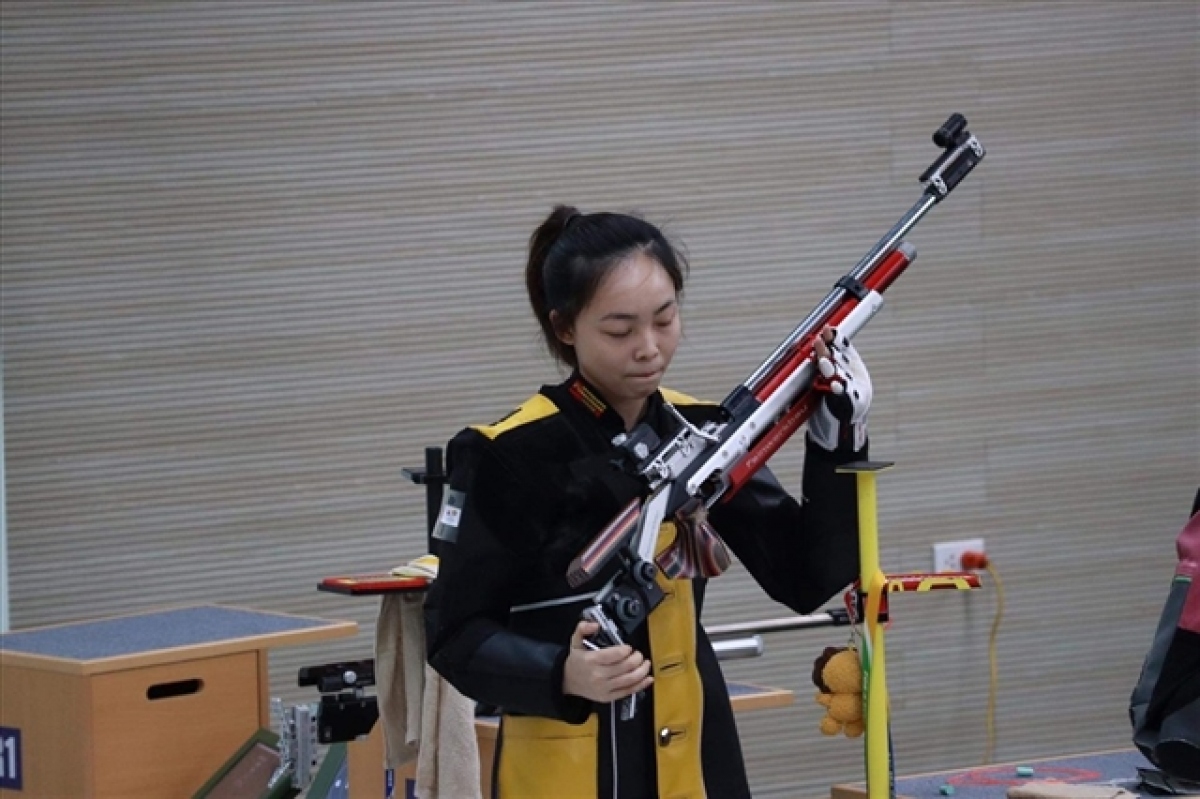 Phi Thanh Thao is one of the Vietnamese young talented athletes. She will be Vietnam's representative at the world championship next week and Asian Games next month. Photo laodong,vn