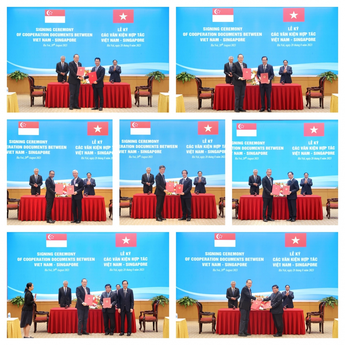“PM Chinh and I witnessed the signing of 7 MOUs covering areas of the green economy, innovation, and skills development. A big thank you to the respective ministries and organisations for their hard work in the leadup to these agreements which will bring about closer collaboration between our two countries,” the Singaporean Government leader notes.
