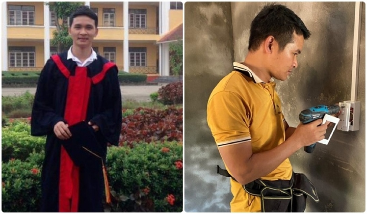 Anh Vương Văn Tiến là sinh viên diện cử tuyển, mòn mỏi đợi việc không được, rẽ hướng buôn bán để mưu sinh. (Ảnh: NVCC)