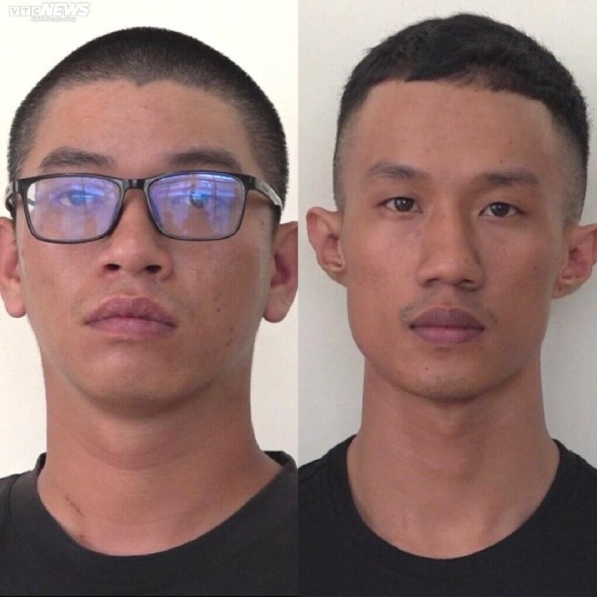 Ngô Thiên Thạch và Tống Minh Hải (Ảnh: Công an quận 7)