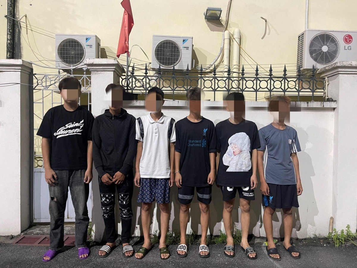 Nhóm thanh niên bị khởi tố về hành vi gây rối trật tự công cộng và cố ý gây thương tích. (Ảnh: CACC)