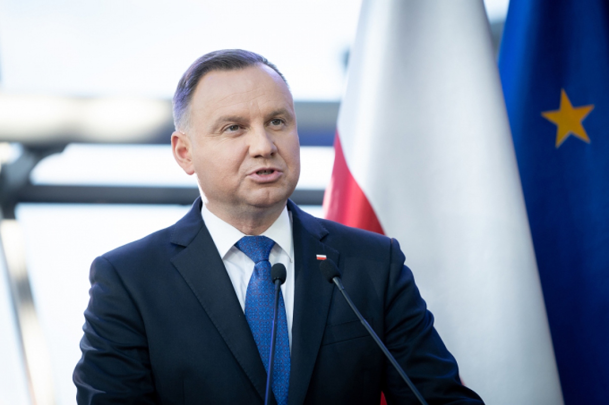 Tổng thống Ba Lan Andrzej Duda (Ảnh: AFP)