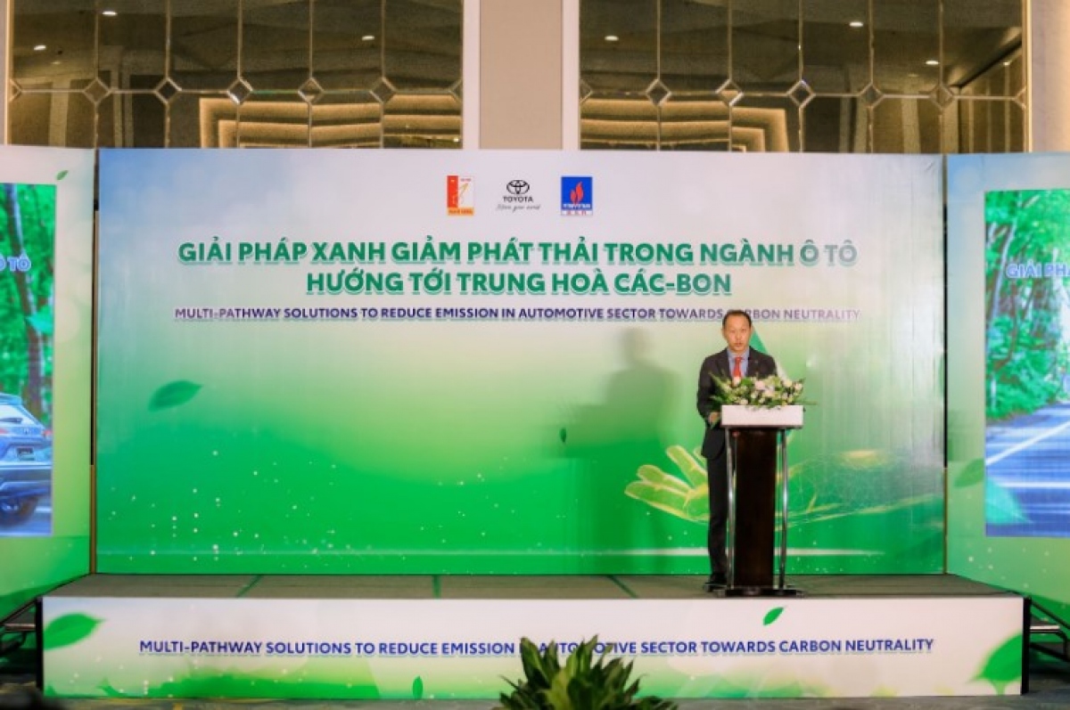 Ông Nakano Keita, Tổng Giám đốc Toyota Việt Nam phát biểu