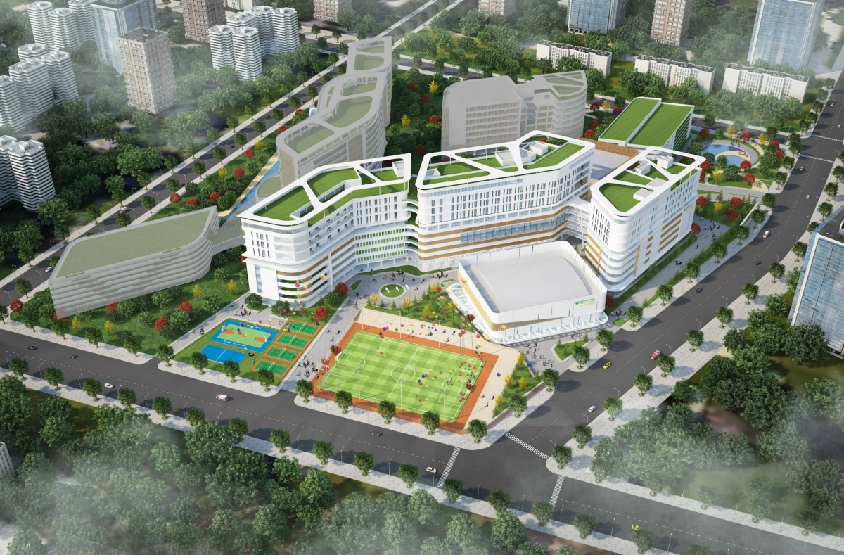 Trường Đại học Y khoa Phạm Ngọc Thạch (cơ sở 2) đang được SC5 thi công