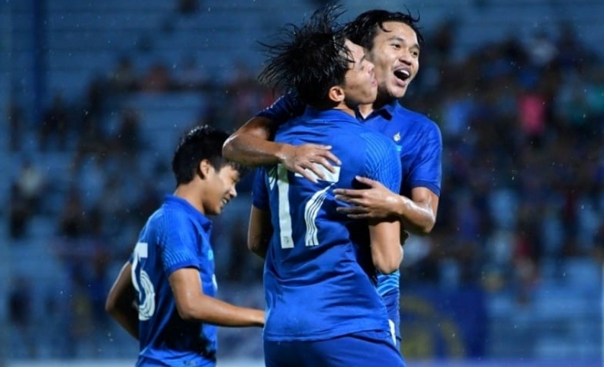 U23 Thái Lan giành vé vào bán kết U23 Đông Nam Á 2023 (Ảnh: FA Thailand).