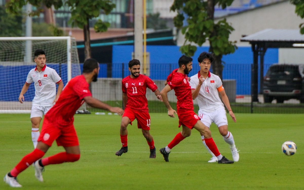 U23 Việt Nam khổng thể giữ vững lợi thế sau khi dẫn trước. (Ảnh: VFF)
