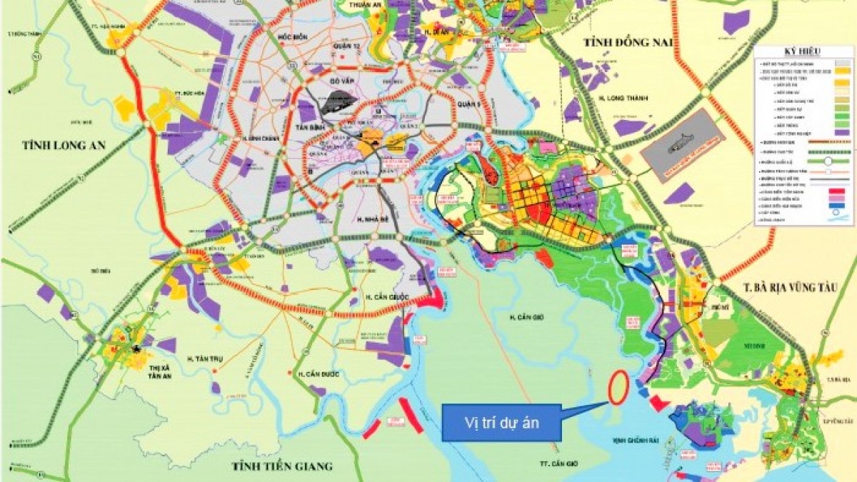 Vị trí Cảng trung chuyển quốc tế Cần Giờ