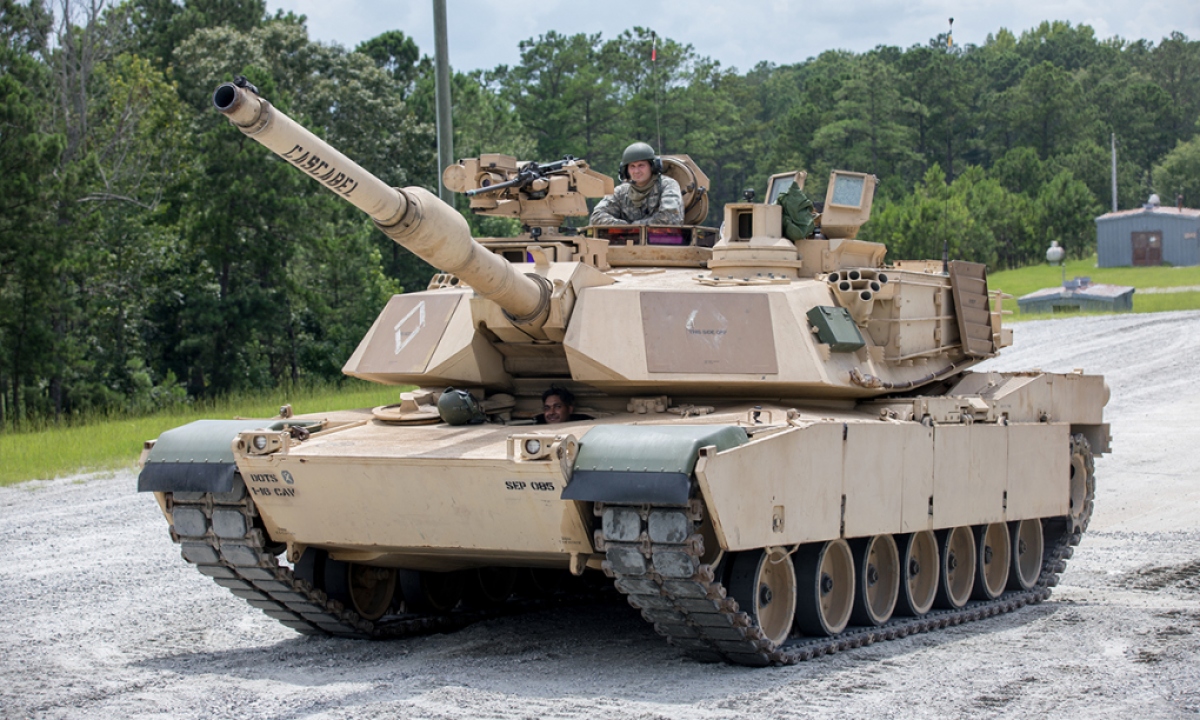 Xe tăng chủ lực M1A2 SEPv2 Abrams của Mỹ tại căn cứ Fort Benning, bang Georgia. Ảnh: US Army