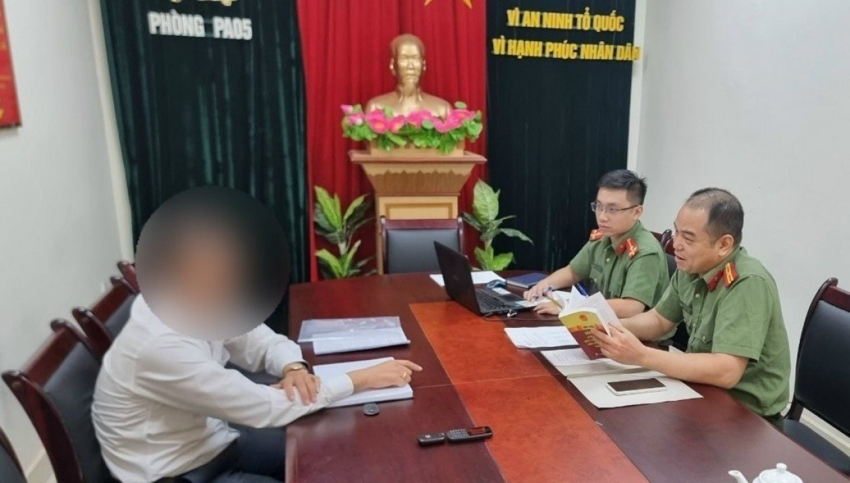 H.Đ.H.L. đã khai báo, thừa nhận hành vi vi phạm của mình. (Ảnh: CACC)