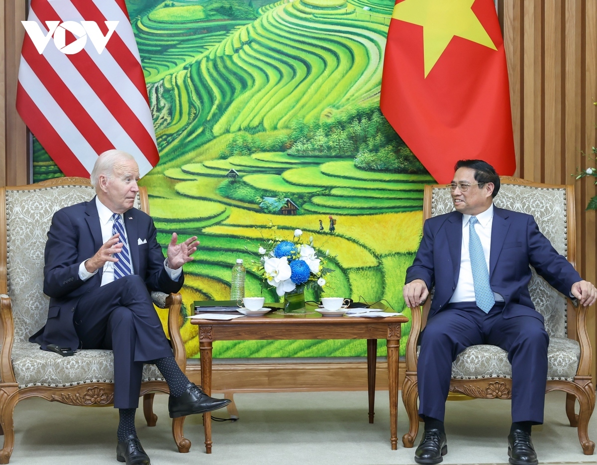 Thủ tướng Phạm Minh Chính hội kiến Tổng thống Joe Biden