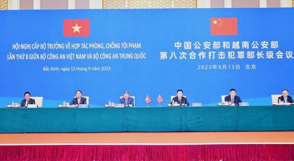 Hội nghị cấp Bộ trưởng về phòng chống tội phạm lần thứ 8 giữa Bộ Công an Việt Nam và Bộ Công an Trung Quốc.