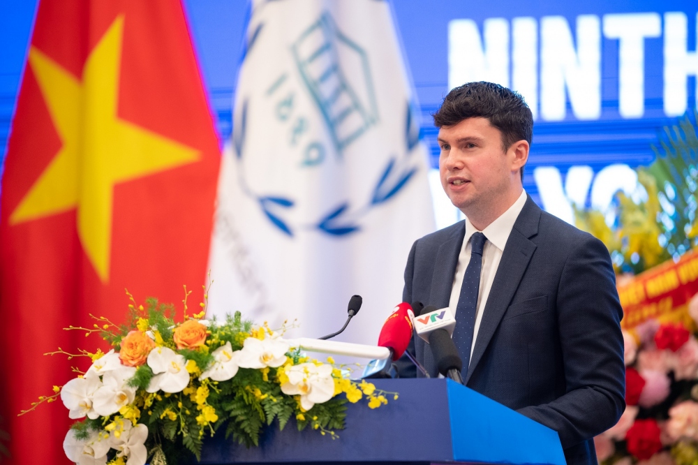 Chủ tịch Diễn đàn Nghị sĩ trẻ IPU, Nghị sỹ Hạ viện Vương quốc Anh Dan Carden chia buồn về thiên tai xảy ra tại Marocco cũng như vụ việc cháy chung cư mini tại Hà Nội