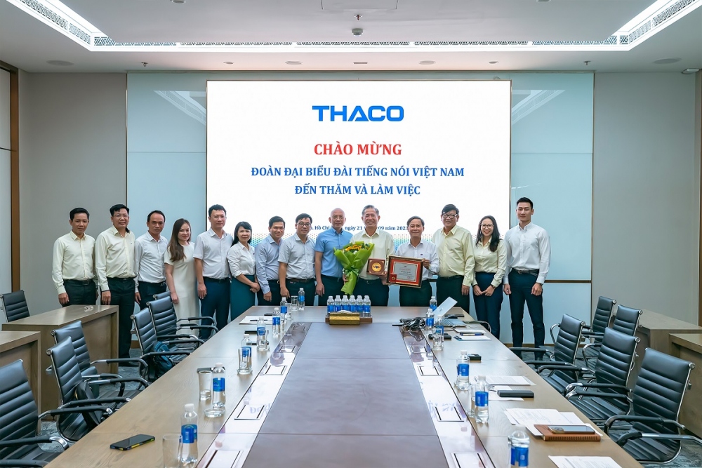 Đoàn đại biểu Đài Tiếng nói Việt Nam (VOV) đến thăm và làm việc tại THACO