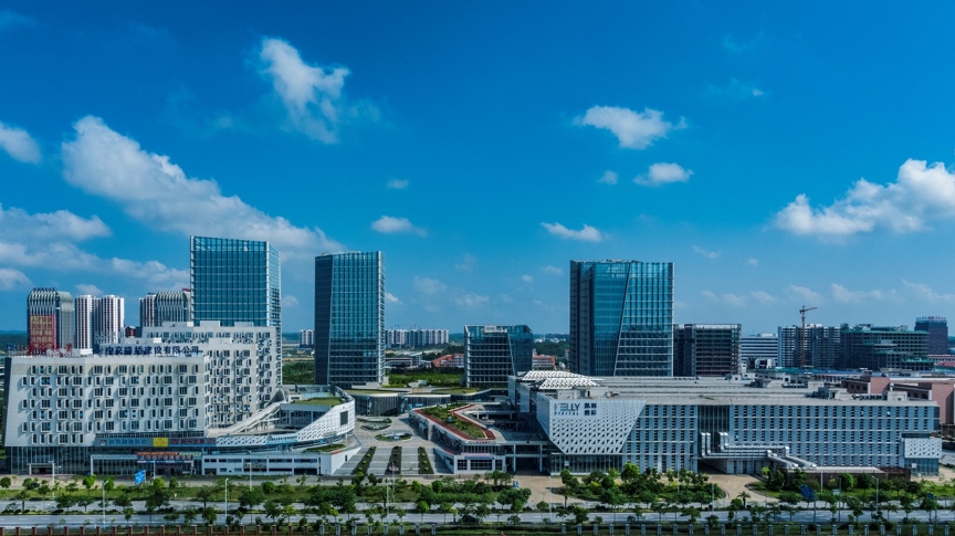 Vườn khoa học quốc tế Trung Quốc-Malaysia trong Khu công nghiệp Khâm Châu Trung Quốc-Malaysia (Ảnh: Ban quản lý khu công nghiệp Khâm Châu Trung Quốc-Malaysia cung cấp)